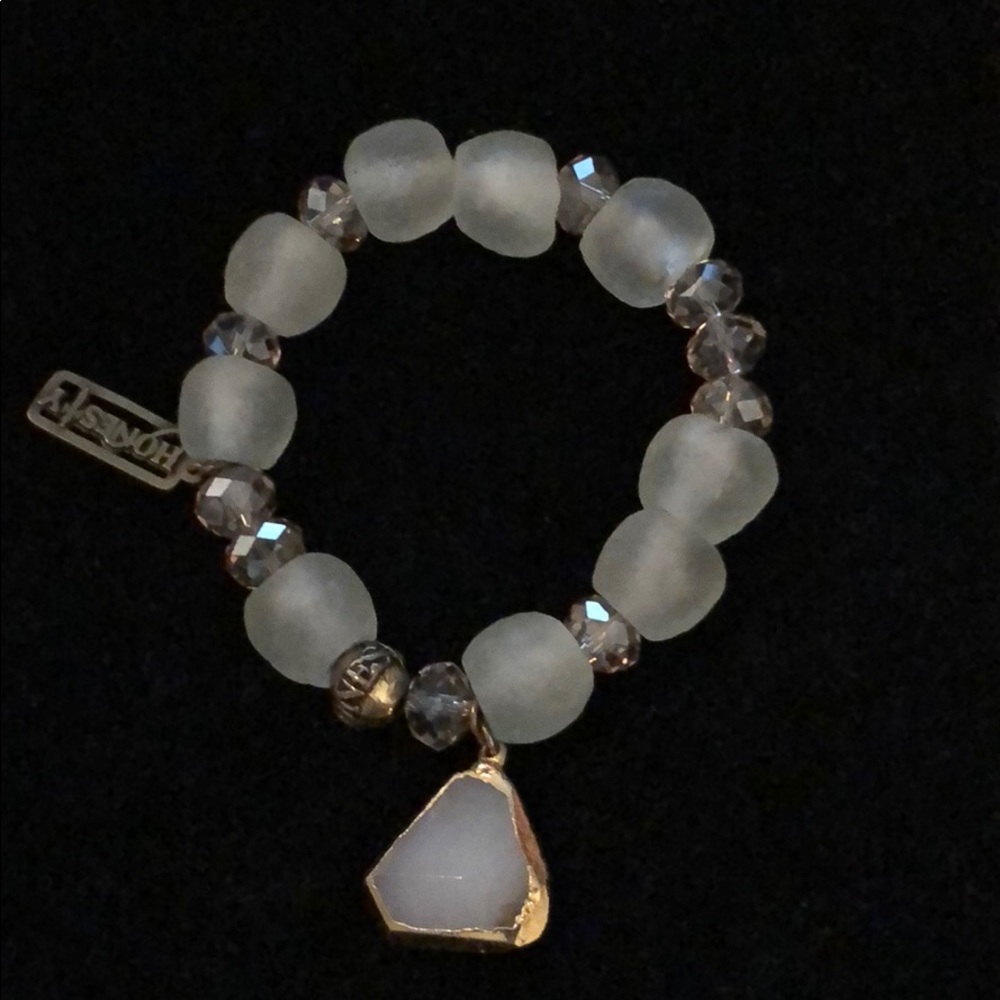Honesty Sea Green and Gold Bracelet